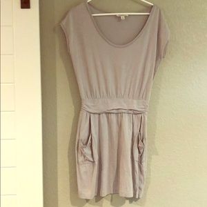 Gray T-shirt dress